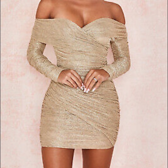 House of CB Gold Felicity Dress - Picture 6 of 11